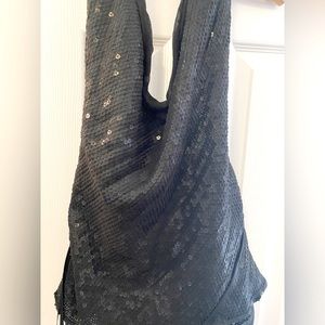 Emanuel Ungaro Halter Top Blouse With Shimmering Sequins